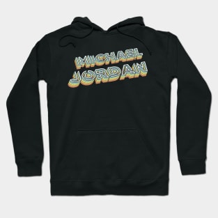 Michael Jordan Retro Typography Faded Style Hoodie